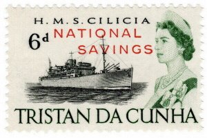 (I.B) Tristan da Cunha Revenue : National Savings 6d