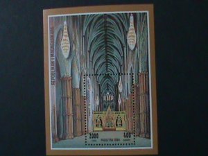 ​MADAGASCAR-1994-CHURCH OF WESTMINSTER-LONDON MMNH  S/S VERY FINE