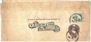 72445 - GREAT BRITAIN - POSTAL STATIONERY WRAPPER Printed to order PERFIN STAMP