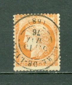 FRANCE 1876 CERES #59 VERY NICE CANCELLATION...$6.00