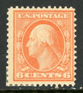 USA 1909 Washington 6¢ Red Orange Perf 12 DL Wmk Scott #336 Mint Q98