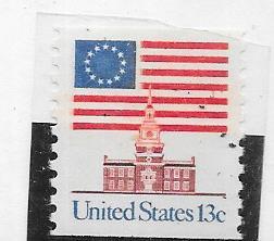 US#1625  13c  13-Star Flag over Independence Hall  (MNH) CV $0.25