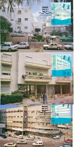 ISRAEL 1994 BAUHAUS ARCHITECTURE 3 MAXIMUM CARDS + FDC's + SHEET + TAB ROW MNH  