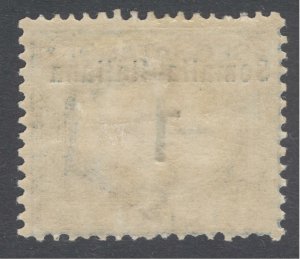 Somalia 1926 1L Blue & Black Post Due Scott J38 SG D83 LMM/MLH Cat $60