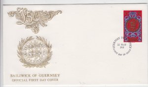 Guernsey 1981 £5 Arms official  on FDC