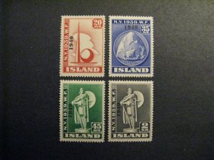 Iceland #232-5 mint hinged  a23.2 8314