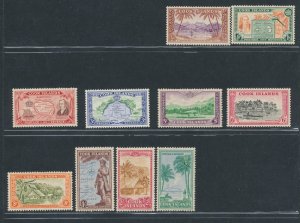 1949 COOK ISLANDS, Stanley Gibbons n. 150/59 - Set of 10 Values - MNH**