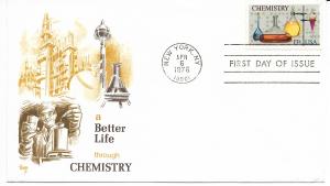 US 1685 13c Chemistry single on FDC Marg Cachet ECV $10.00