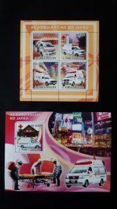 Ambulance (Japan) - Sao Tome and Principe 2008. - Complete SS + Bl ** MNH