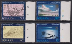 Sc# 478 / 481 Bermuda 1985 Halley's Comet complete set MNH C...