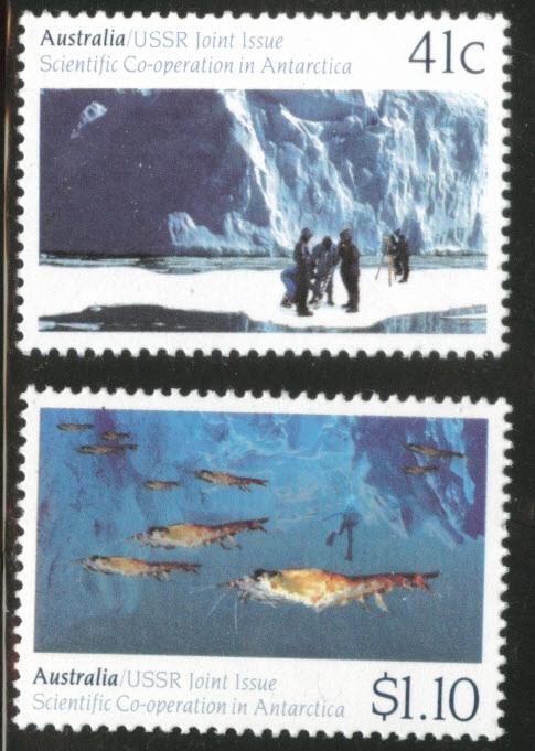AUSTRALIA Scott 1182-1183 MNH** 1990 Antarctic research set