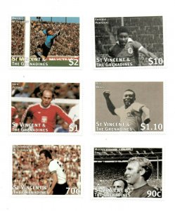 St. Vincent 1997 SC# 2453-8 Pre World Cup, Soccer, Pele - Set of 6 Stamps - MNH