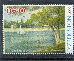 Uzbekistan 2002 GEORGES SEURAT Painting Stamp Perforated Mint (NH)