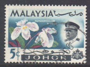 Malaya Johore Scott 171 - SG168, 1965 Sultan 5c used