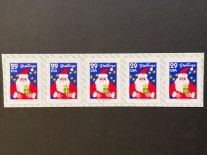 US PNC5 29c Santa Claus Christmas Stamp Sc# 2873 Plate V1111 MNH