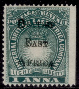 BRITISH EAST AFRICA QV SG34, 1a blue-green, LH MINT. Cat £200.