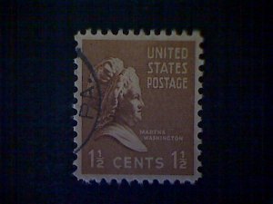 United States, Scott #805, used(o), 1938,  Prexie: ​Martha Washington, 1½¢