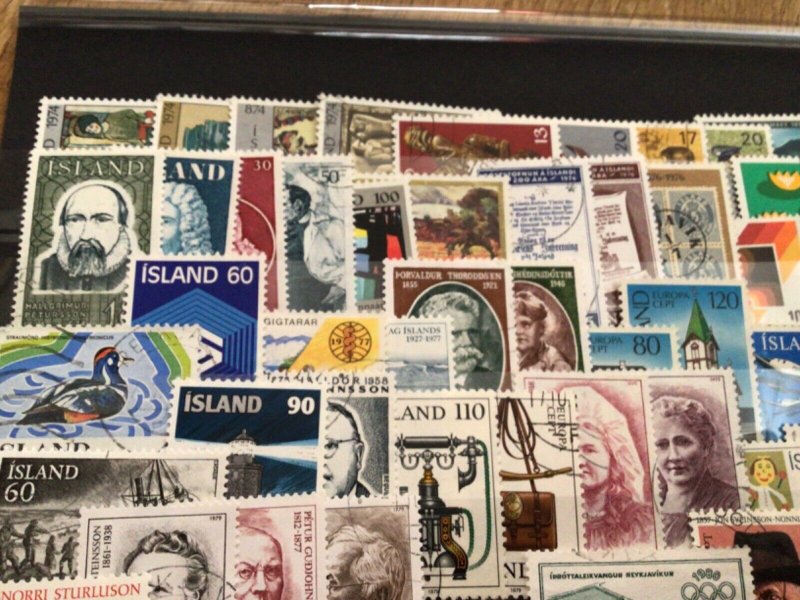 Iceland Island used  mixed stamps A12279