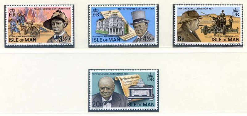 1974 Isle of Man SG54/57 Winston Churchill Set Unmounted Mint