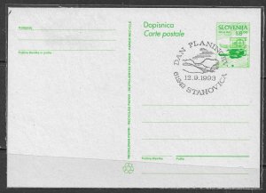 SLOVENIA 1993-94 8T Postal Card w Mountaineers Day Pictorial PMK Mi.P6a VFU