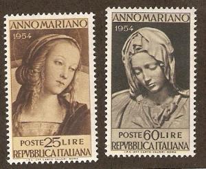 Italy Scott # 663-4  Mint Never hinged