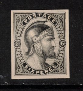 Canada Minuse & Pratt #E-Ca Extra Fine Viking Head Plate Essay In Black On Card