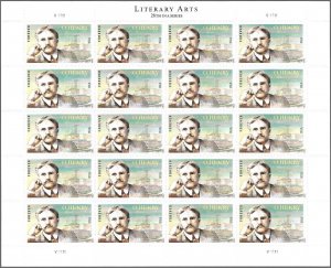 US 4705 - MNH Pane of 20 - O. Henry.  SCV $25.00.  FREE SHIPPING!!