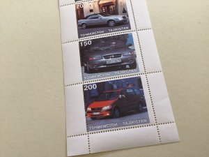 Tajikistan Modern Motor Cars mint never hinged stamps sheet R49003