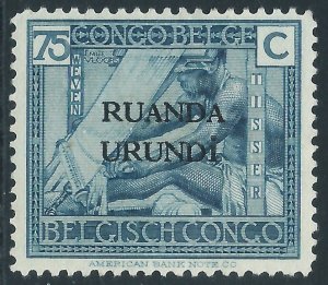 Ruanda Urundi, Sc #18, 75c MH