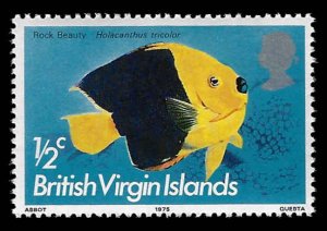 British Virgin Islands #284 MNH - 1/2c; Rocky Beauty Fish (1975)