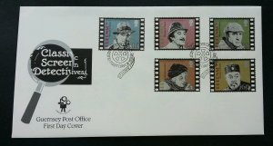 Guernsey Classic Screen Detectives 1996 Drama Movie Star Cinema (stamp FDC)