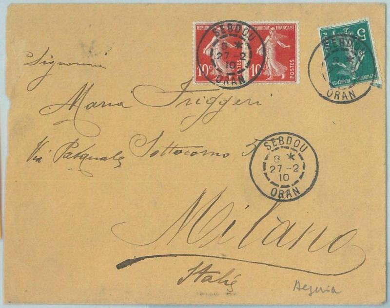 67647 - ALGERIA - Postal History - COVER from Sidi Aïssa from LEGION ETRANGERE