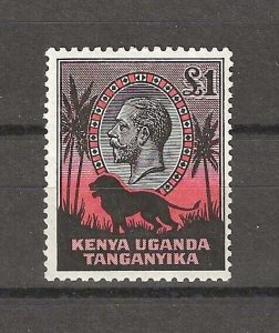 KENYA UGANDA TANGANYIKA 1935/37 SG 123 MINT Cat £325