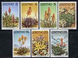 LESOTHO - 1977 - Aloes & Succulents - Perf 7v Set - Mint Never Hinged