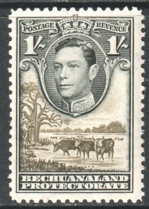 Bechuanaland Scott 131 - SG125, 1938 George VI 1/- MH*