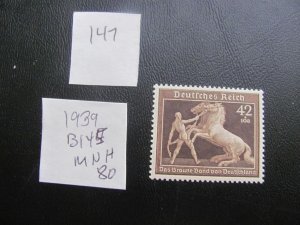 Germany 1939 MNH SC B145 SET XF 80 EUROS (147)