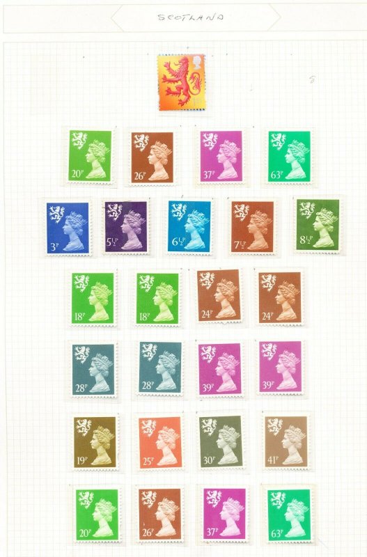 GB SCOTLAND - VFMNH - MACHIN definitives - 26 different