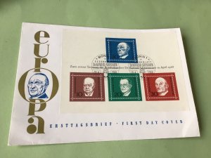Dr Konrad Adenauer Chancellor of West Germany 1968  stamps cover  52057