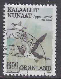 Greenland sc#185 1988 6.50k Birds used