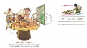 US FIRST DAY COVERS SKILLED HANDS FOR INDEPENDENCE SET OF 4 DIFFERENT FW 1977