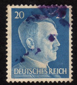 1941, Germany 20pfg, Used tear top, Sc 516