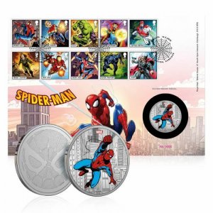 Royal Mail - MARVEL - Spider-Man Limited Edition Silver Medal Cover