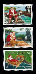 Christmas Islands Scott #407-409 MNH