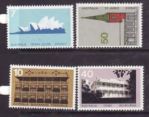 Australia-Sc#584-7- id10-unused NH set-Architecture-1973-