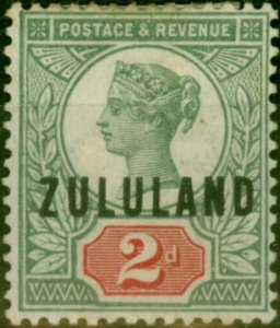 Zululand 1888 2d Grey-Green & Carmine SG3 Good MM (2) 