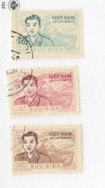 VIET NAM # O10-O12 VF-LIGHTLY USED CAT VALUE $50