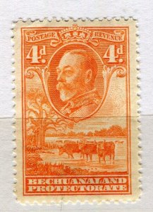 BECHUANALAND; 1930s early GV pictorial issue fine Mint hinged 4d. value