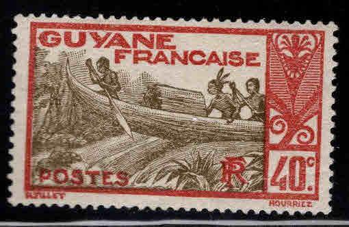 French Guiana Scott 121 MH* stamp expect similar centering