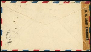 Hawaii Schofield Barracks APO #957 US Army Postal Service Airmail Cover WWII