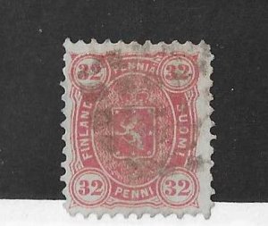 Finland  Sc #23a  32p  rose shade  used VF